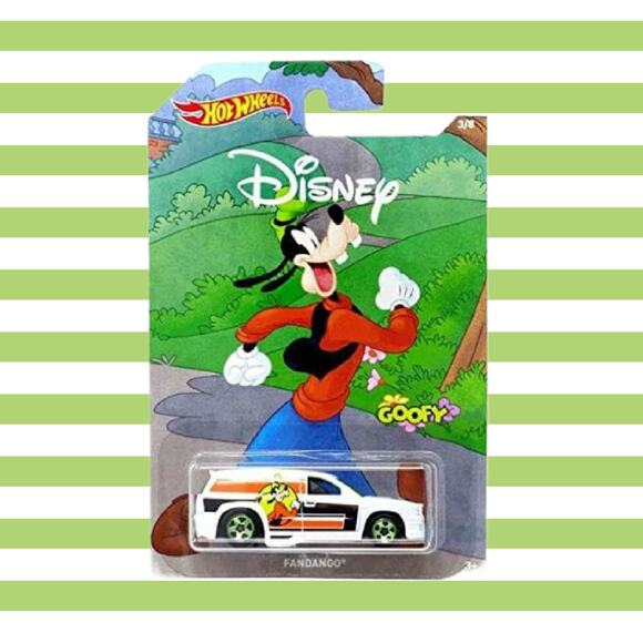 Original 2017 Hot Wheels Disney Goofy in Fandango #3 out of #8 - Picture 2 of 4